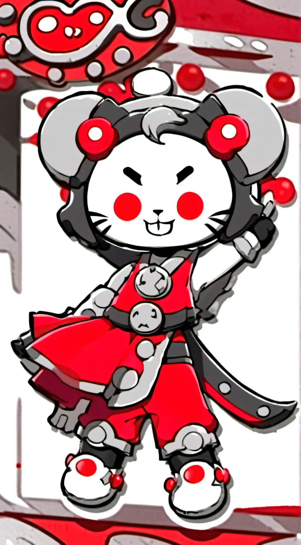 ai character: Cat Ninja background