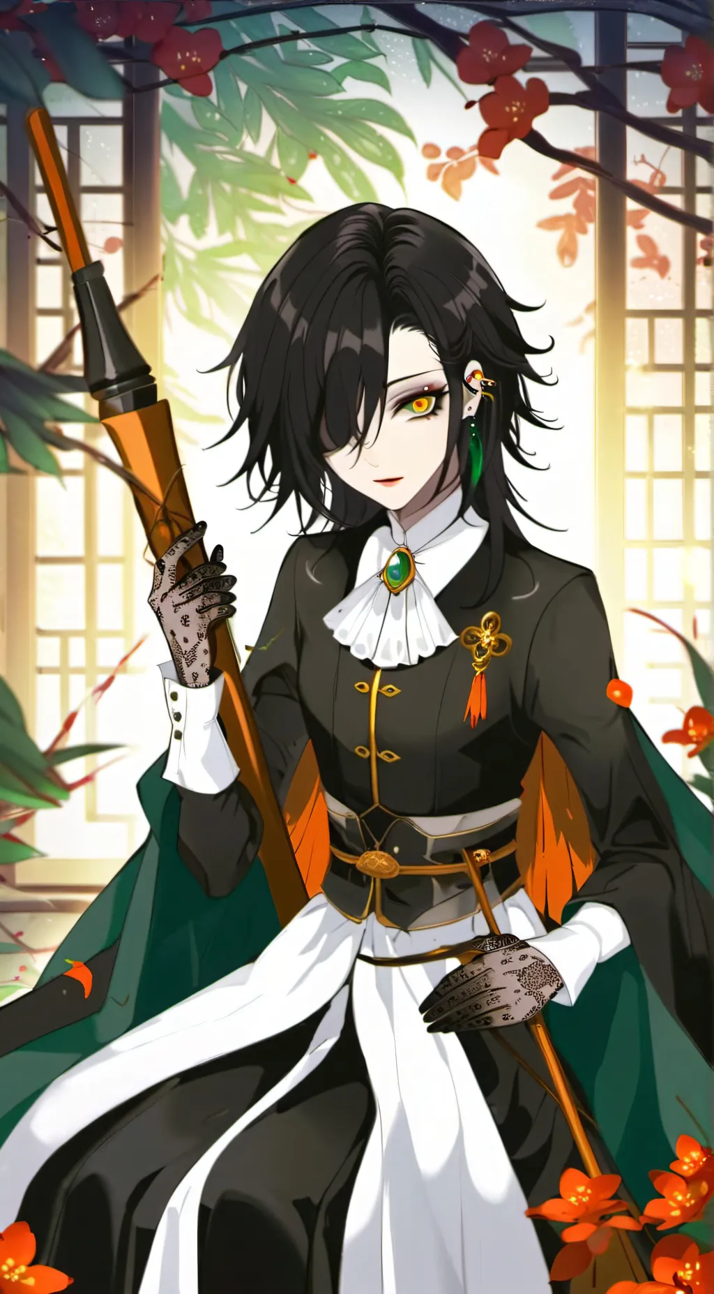 ai character: lilla background