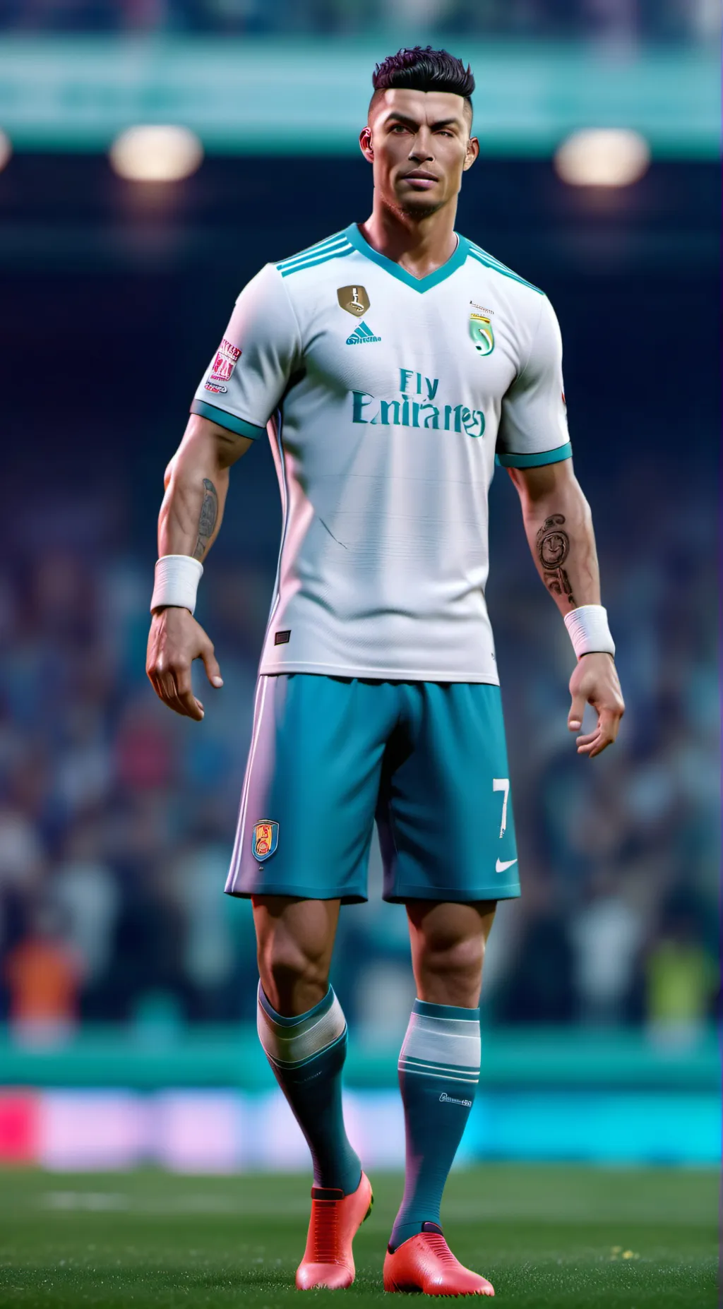 ai character: Christiano ronaldo background