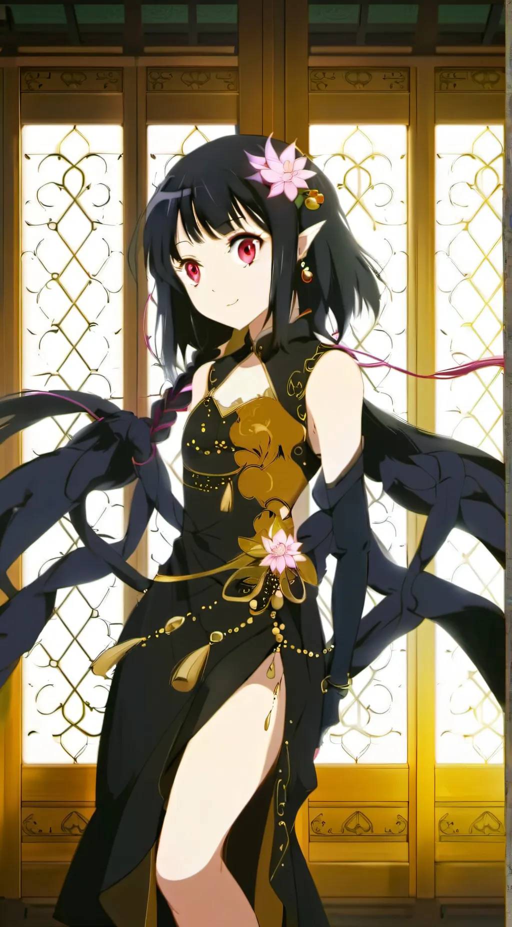 ai character: Snake girl background