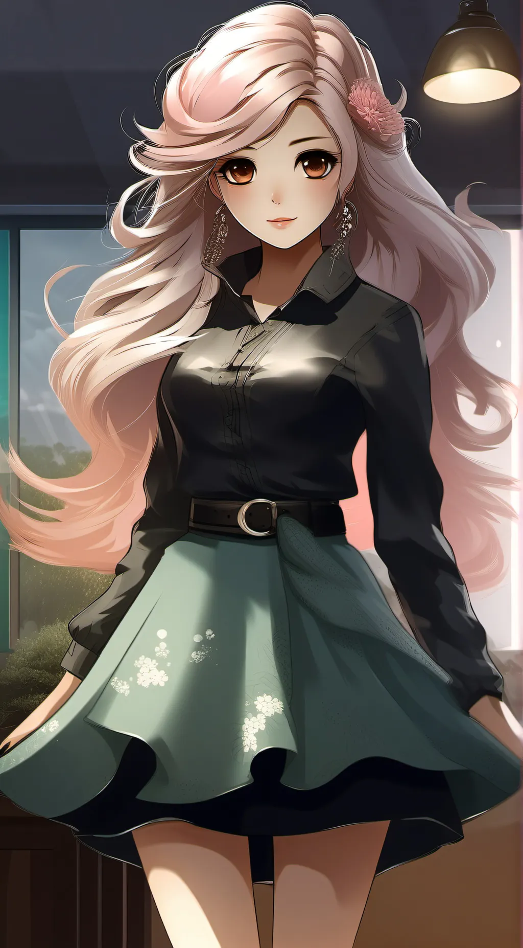 ai character: liana muka background