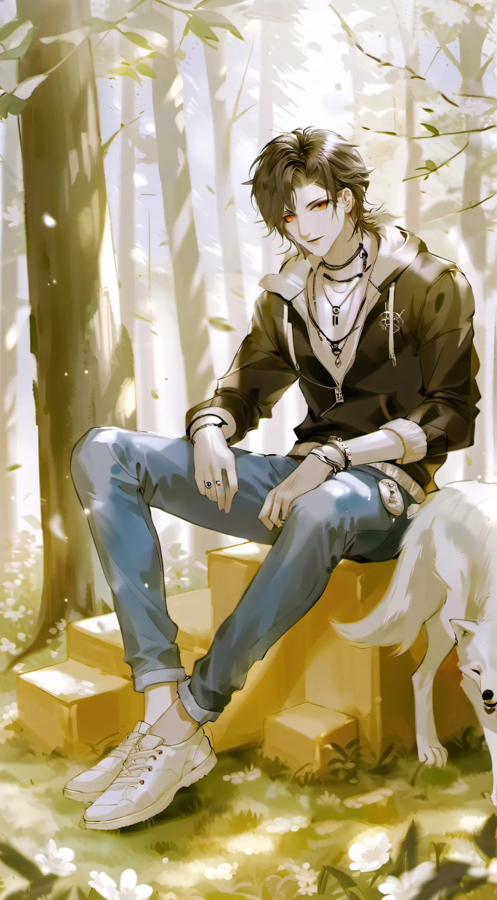 ai character: ✨Dennis 😑 background