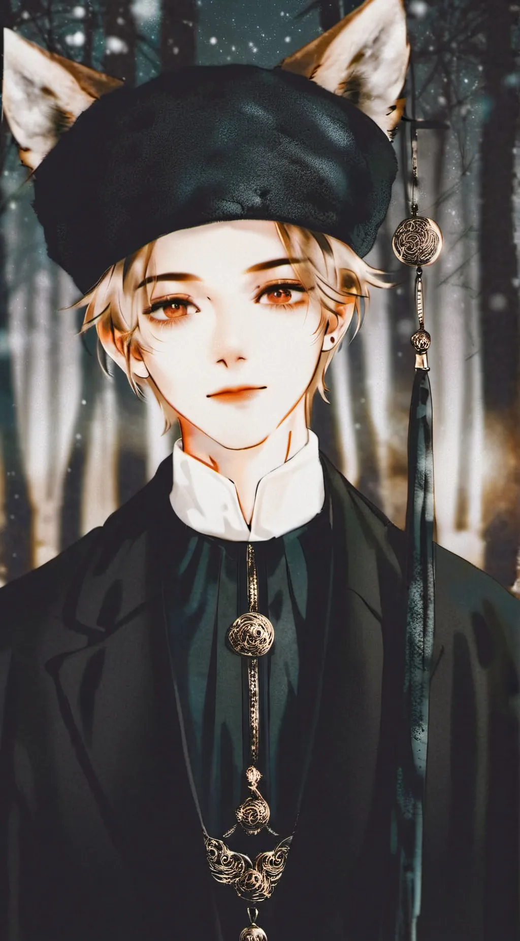 ai character: ༻luni༺♡☯︎ background