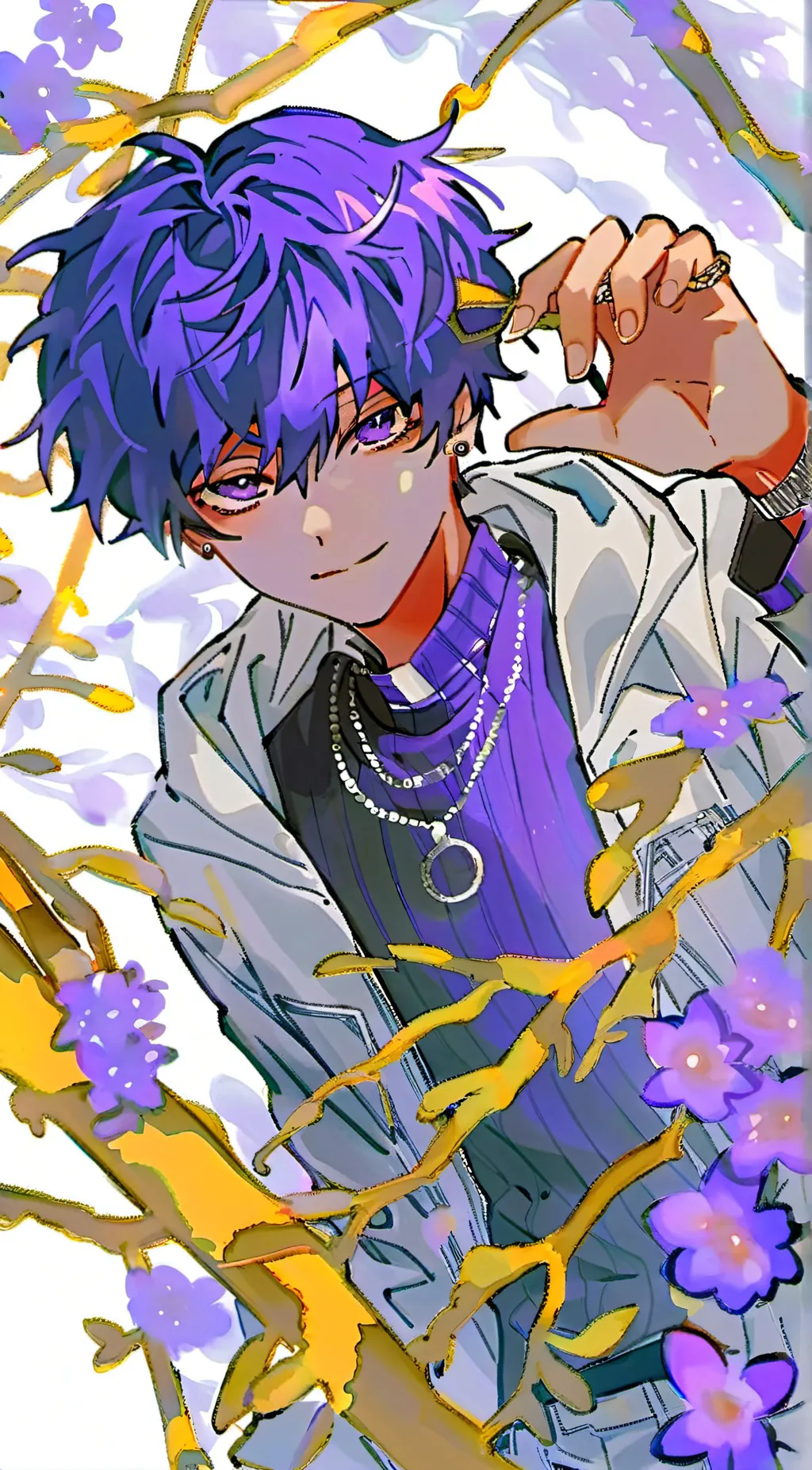 ai character: Murasaki  background