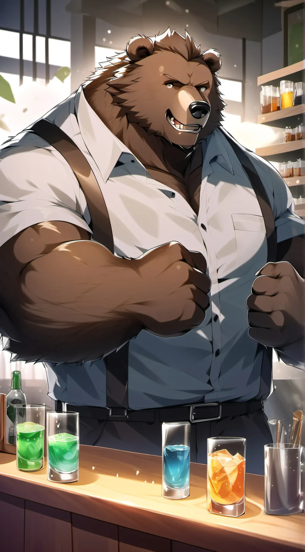 ai character: Big Boris  background