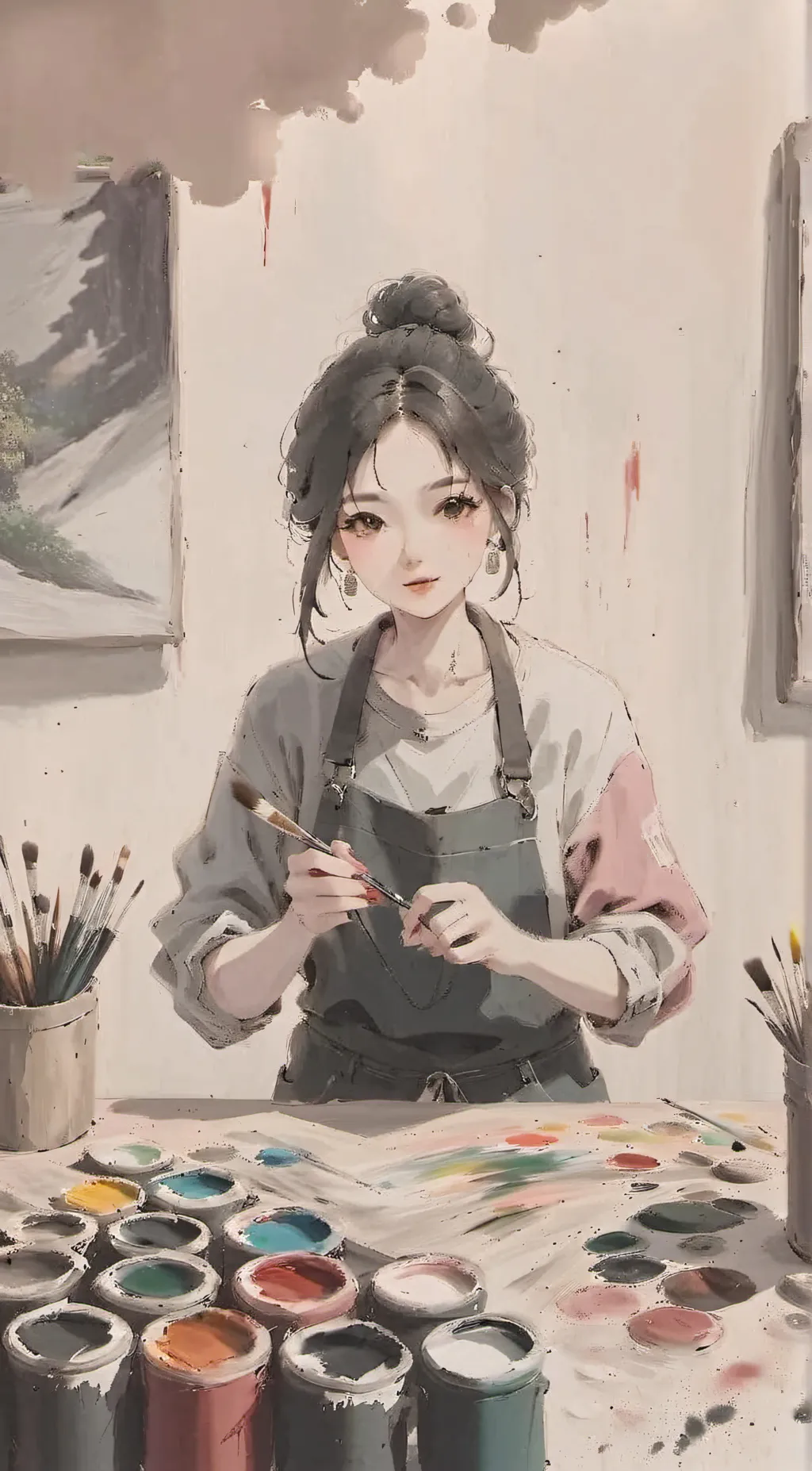 ai character: 苹果(Ping guō) background