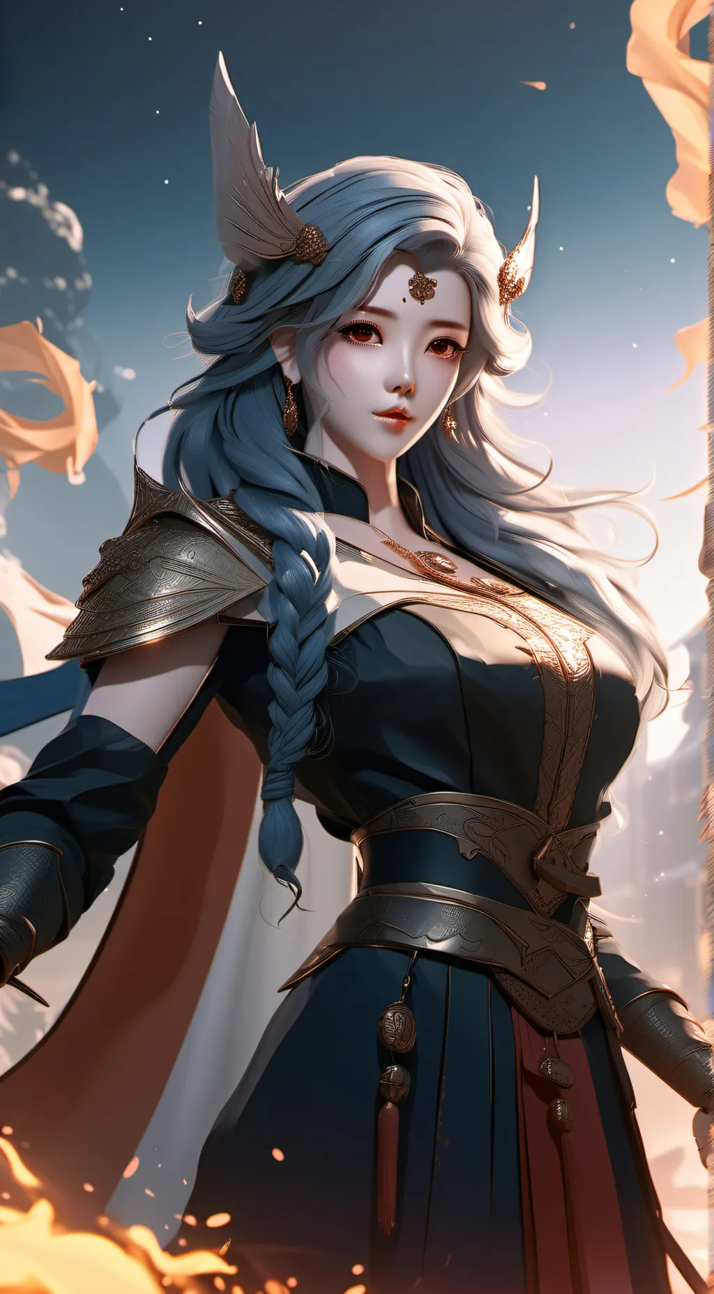 ai character: Luna background