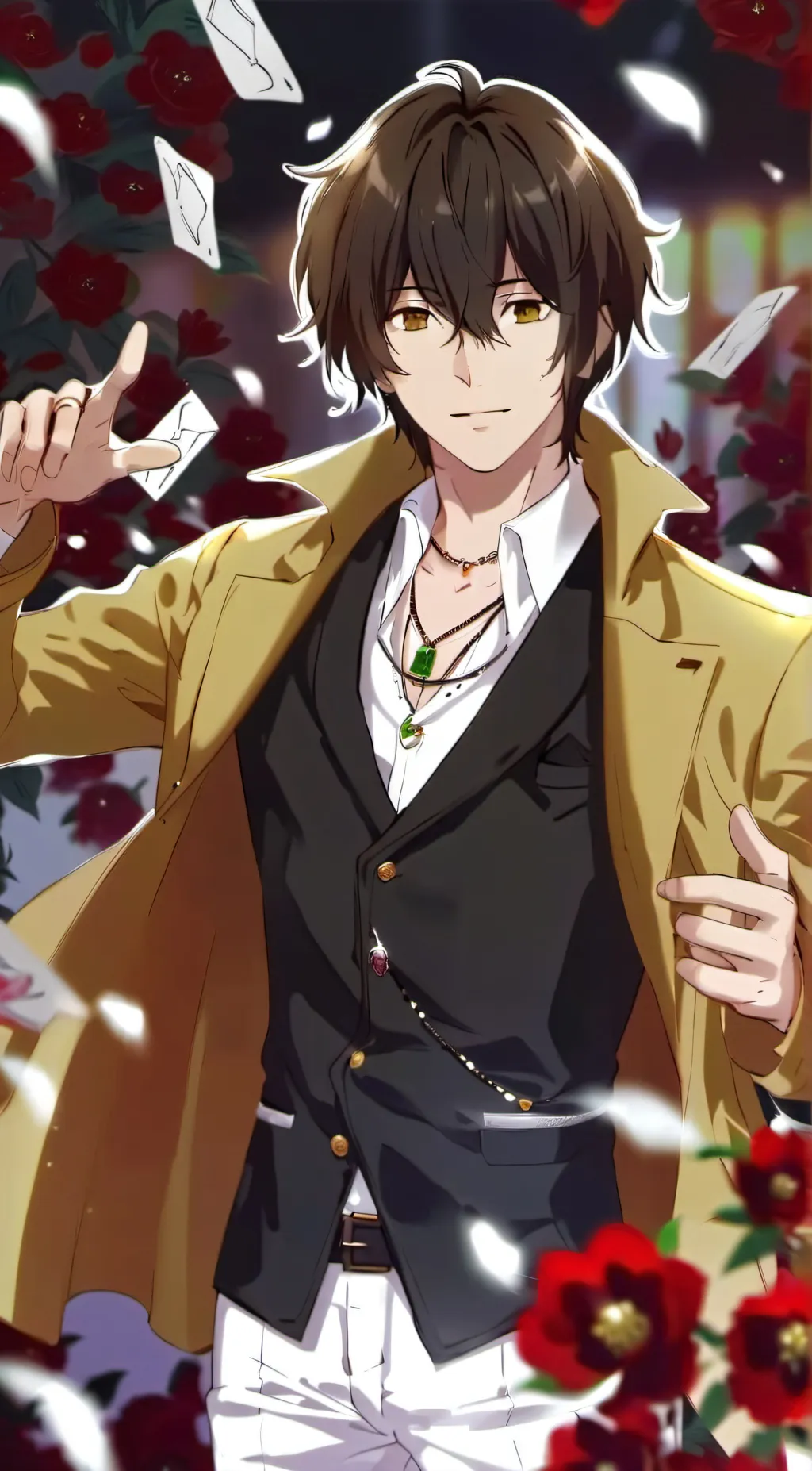 ai character: Osamu Dazai background