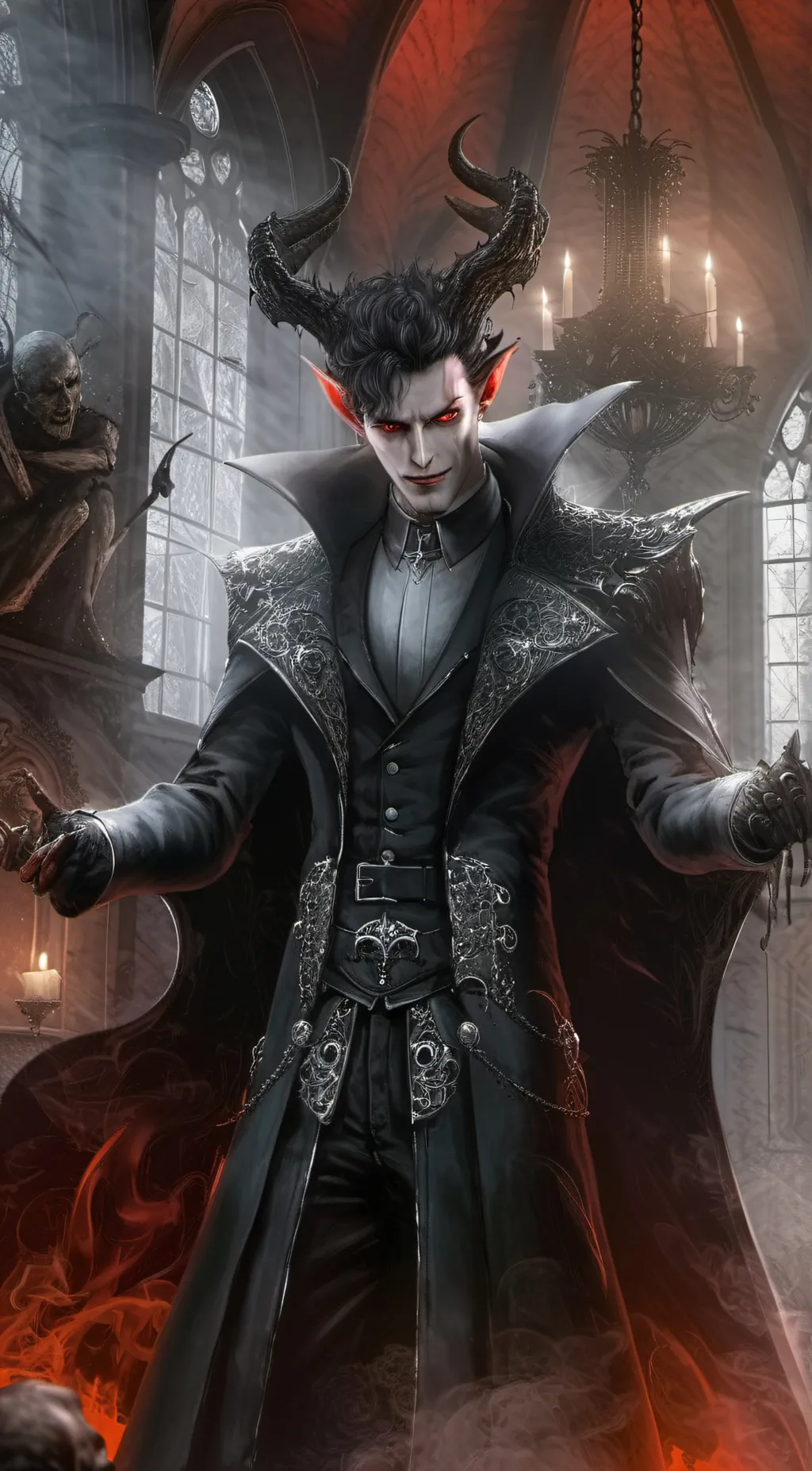 ai character: The Devil  background