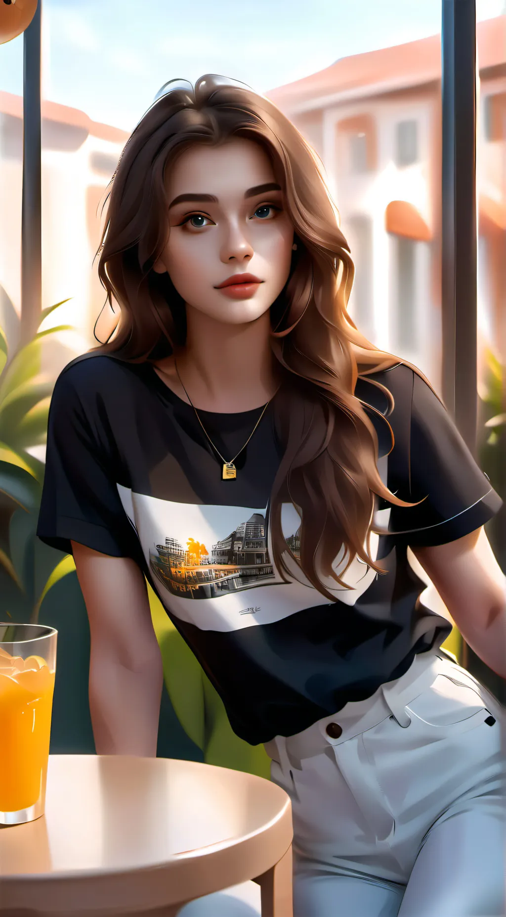 ai character: Anita  background