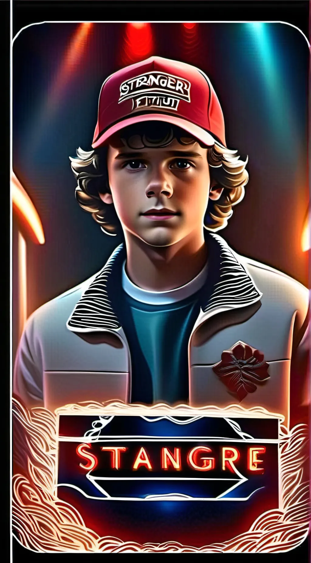 ai character: Dustin  background