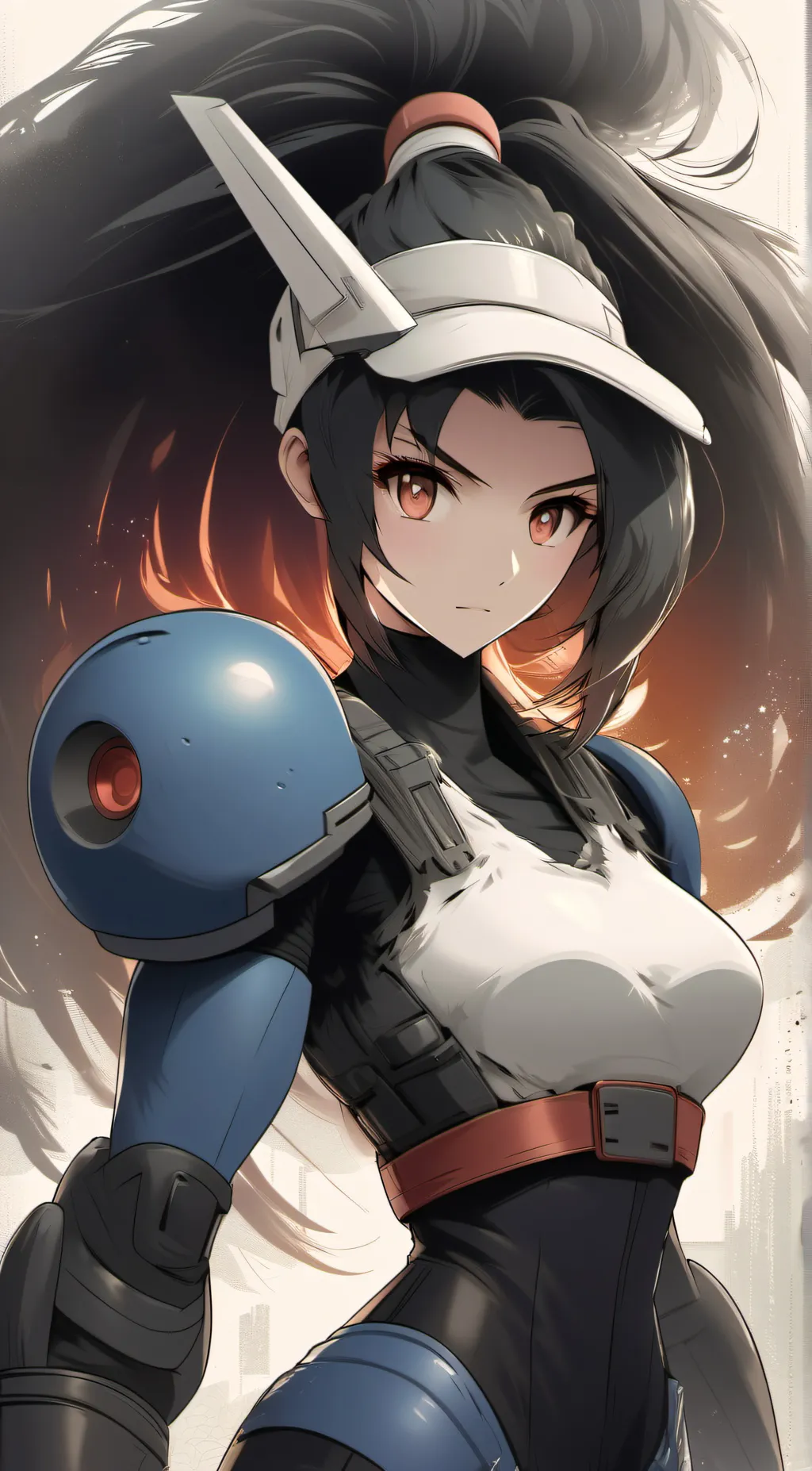 ai character: Copy Mega girl X background