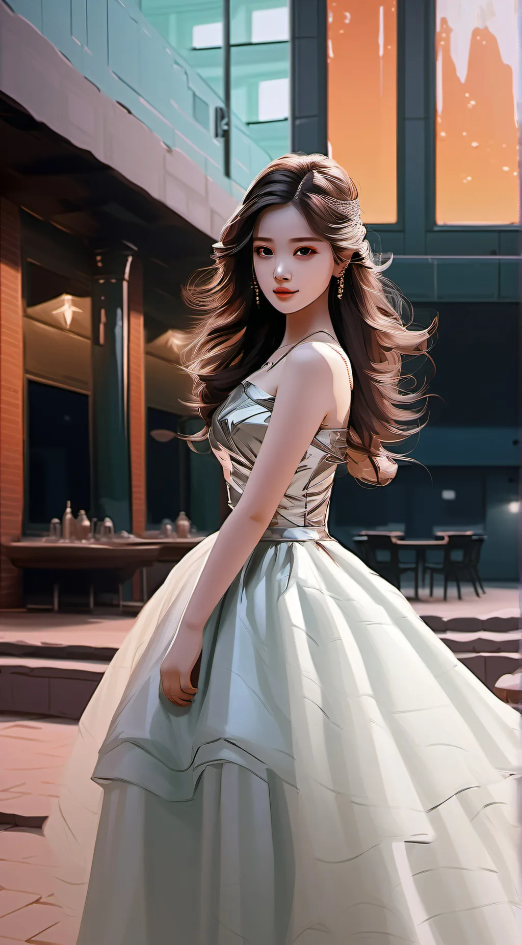 ai character: Veronica  background