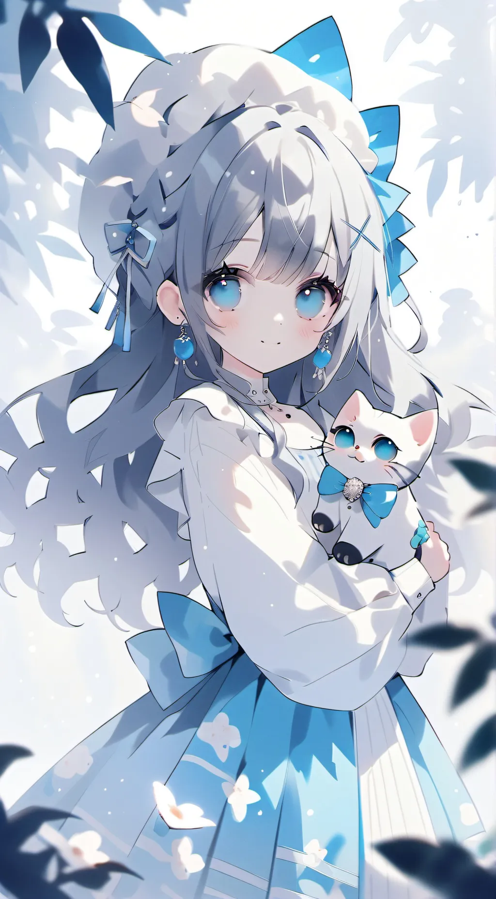 ai character: Blueberry background