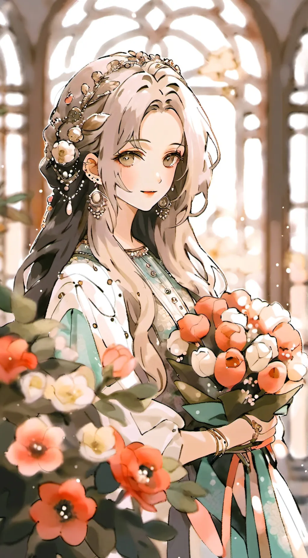 ai character: sapphire background