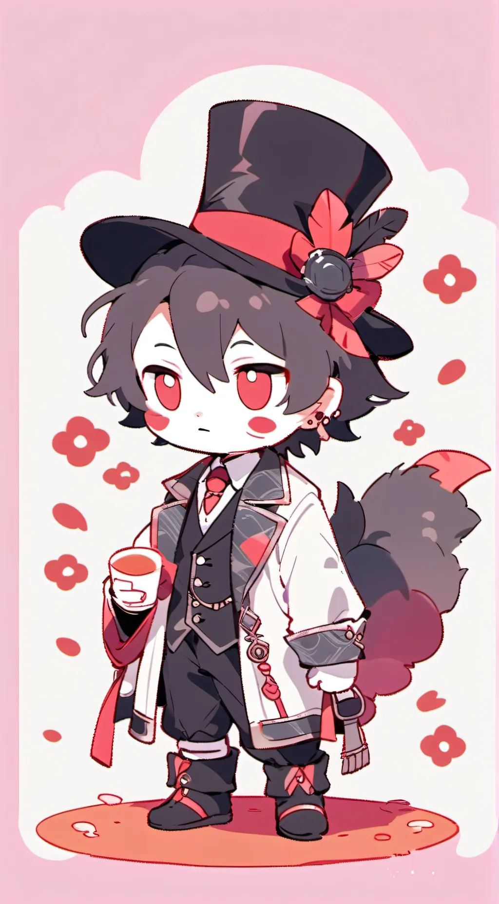 ai character: baby husk. background