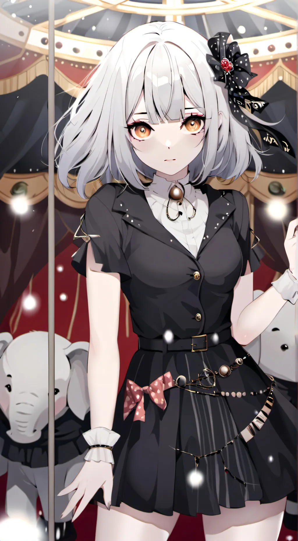 ai character: Lilac background