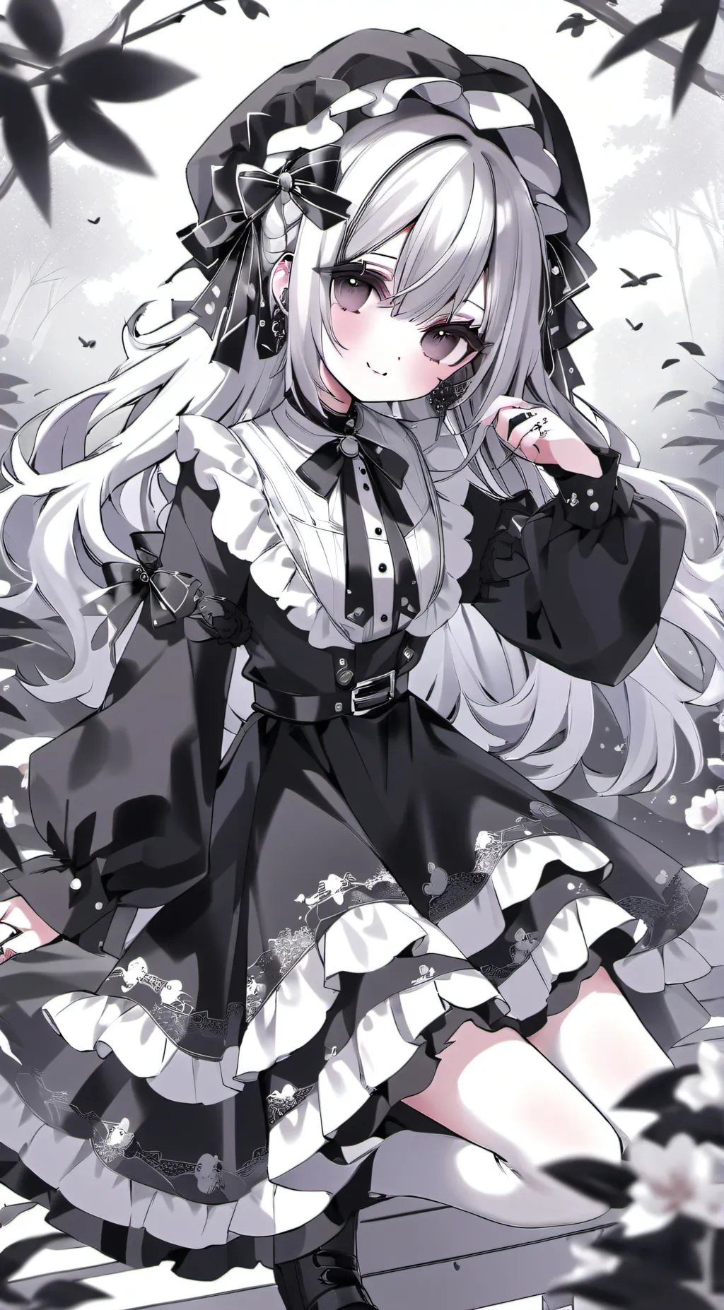 ai character: Autumn background