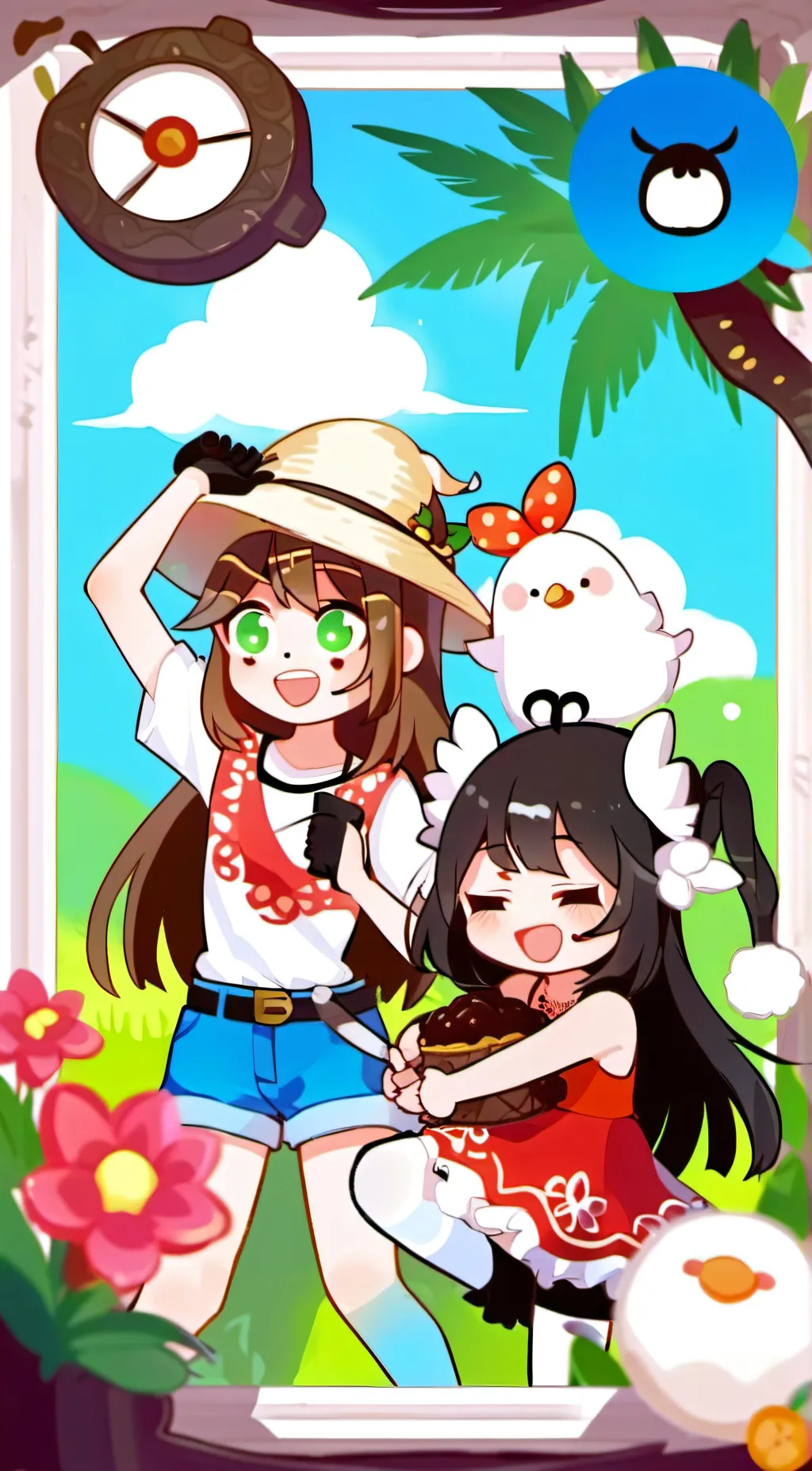 ai character: gachatubers on dc background