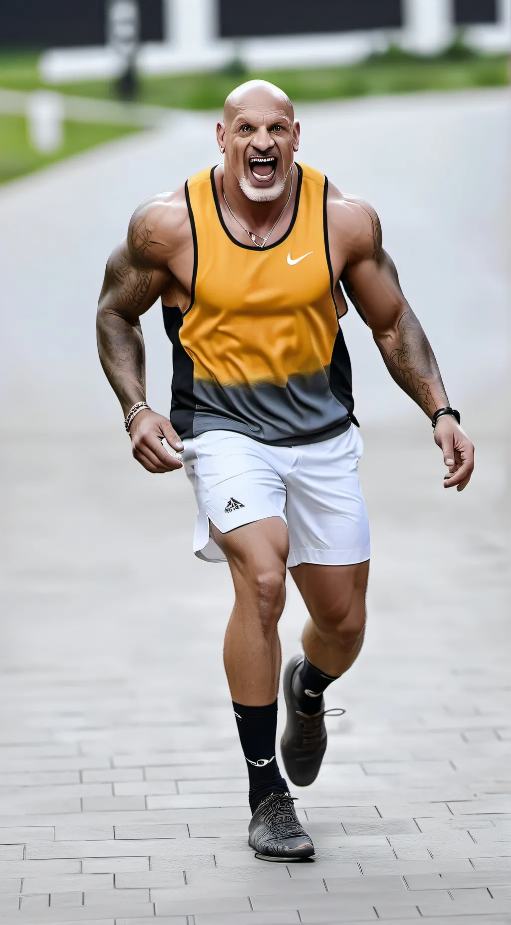 ai character: GOLDBERG background