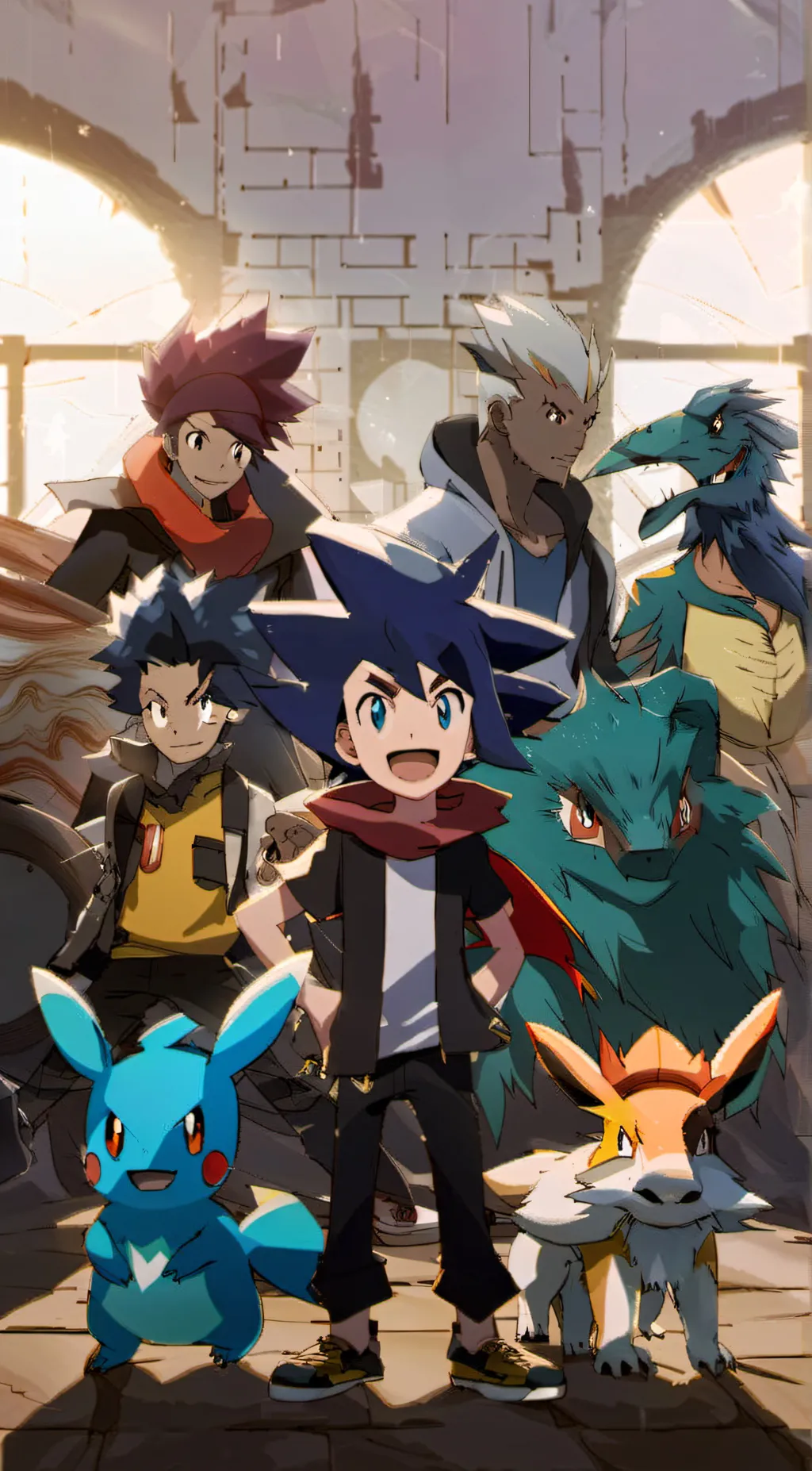 ai character: Pokémon horizons  background