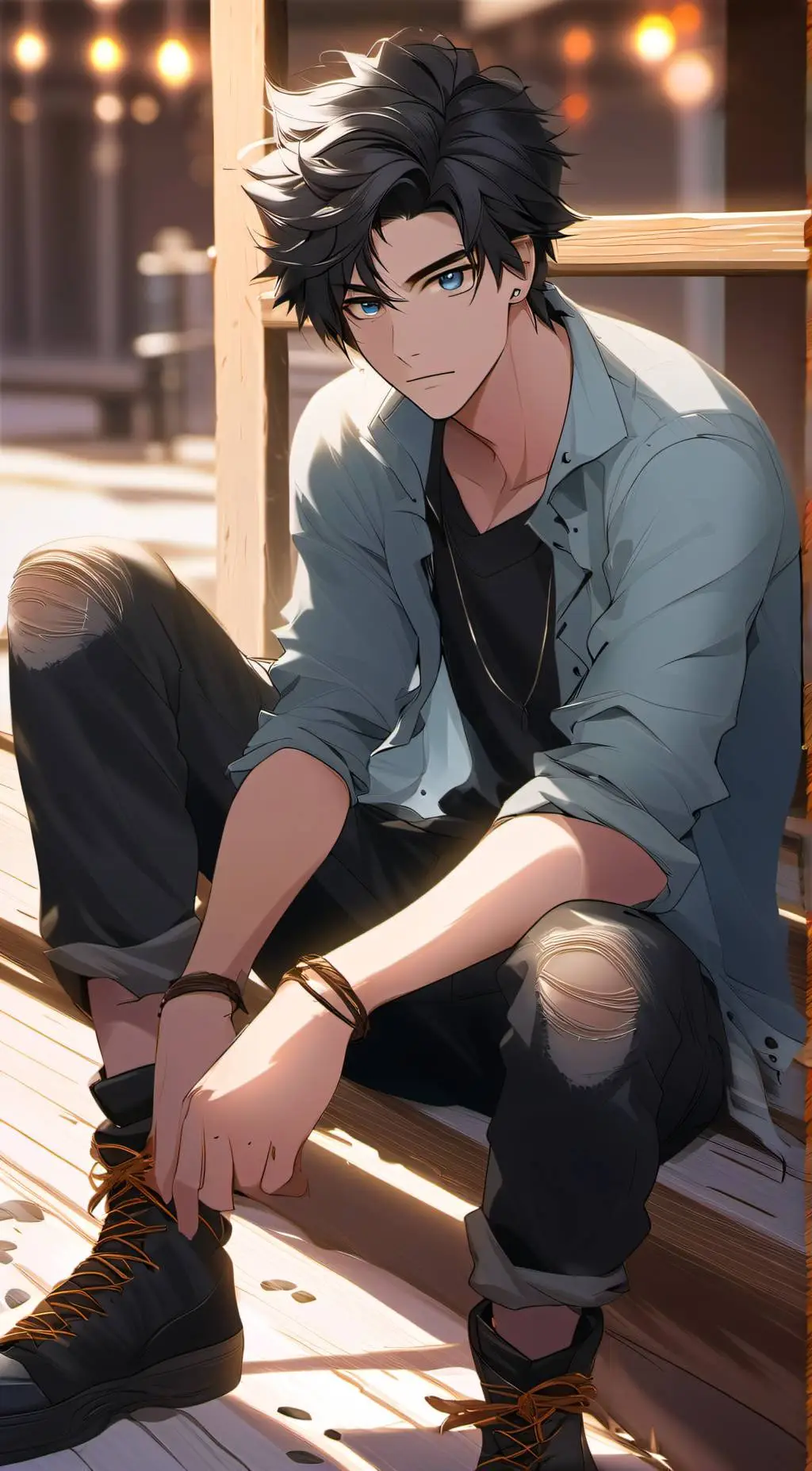 ai character: Trenton background