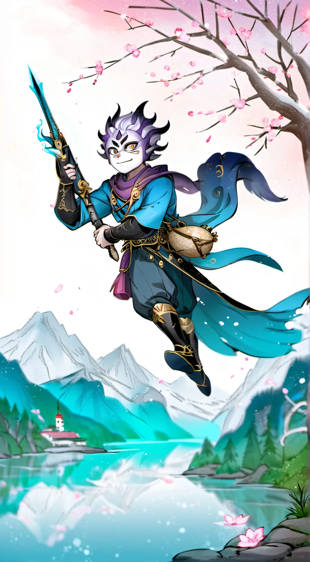 ai character: Glamrock Bonnie  background