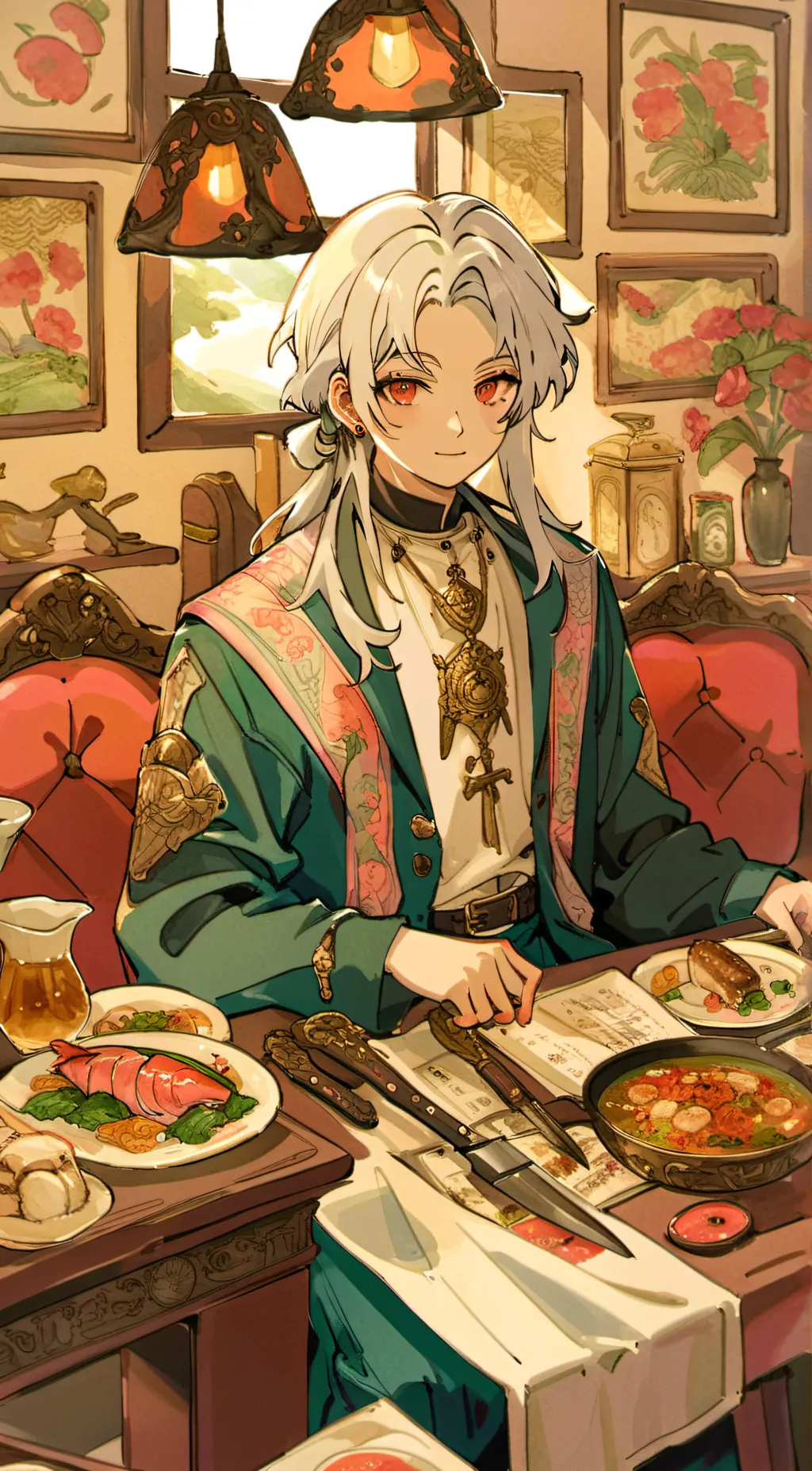 ai character: Demi  slayer trip background