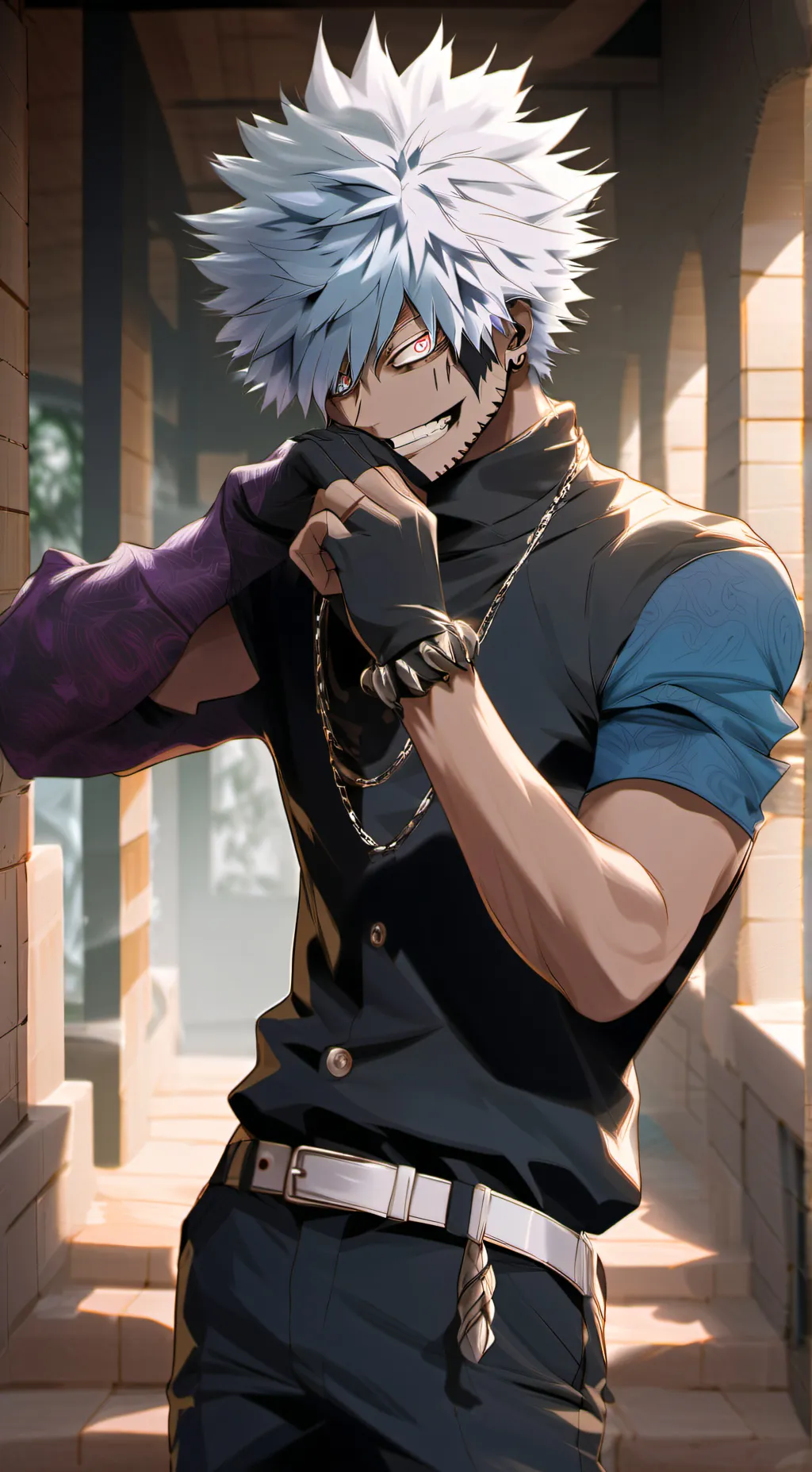 ai character: Dabi background