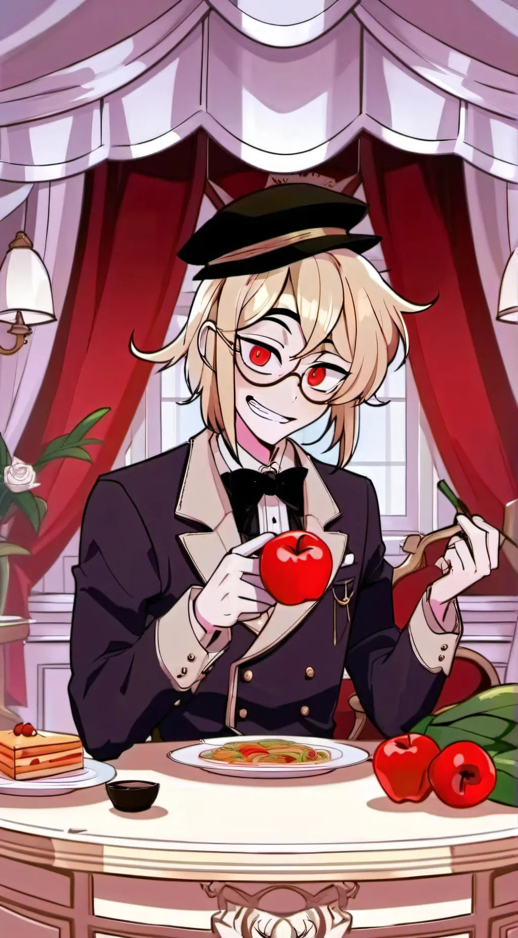 ai character: Lucifer! background