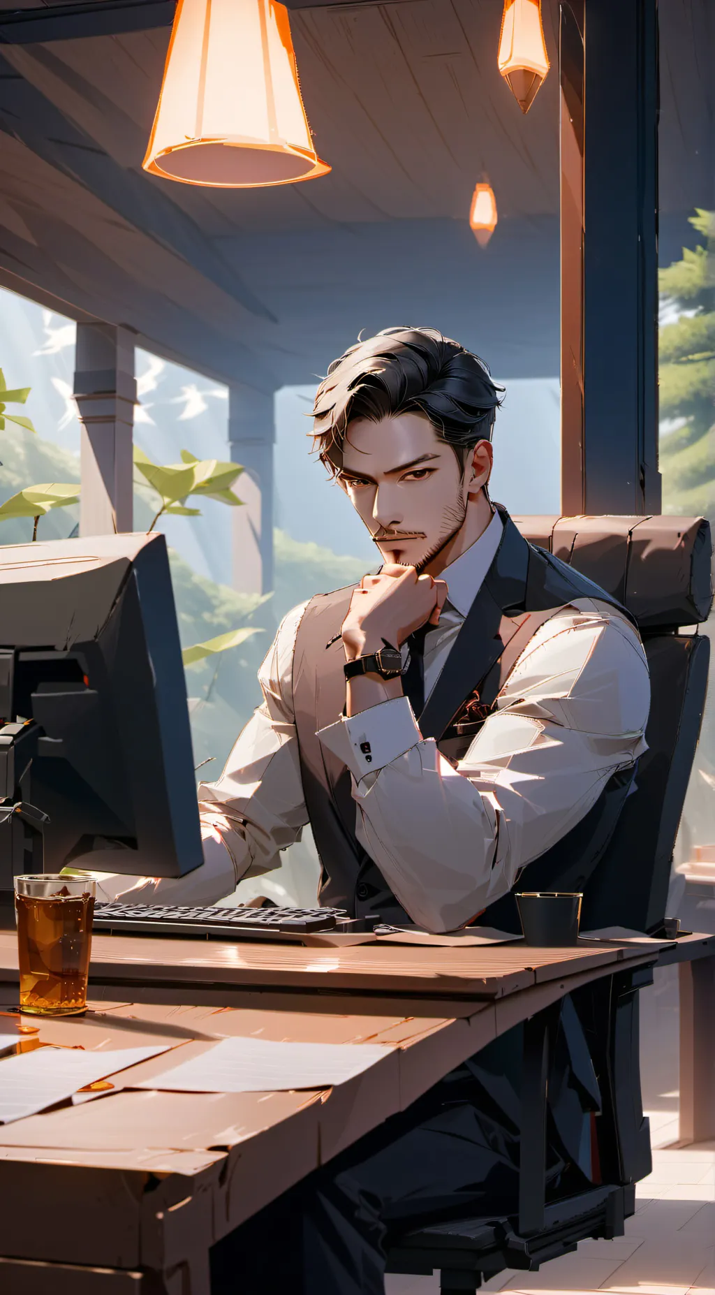 ai character: David background