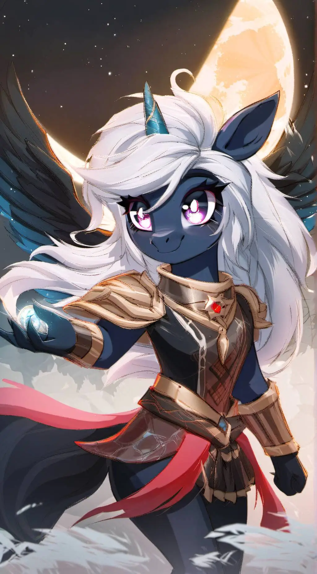 ai character: MoonLight background