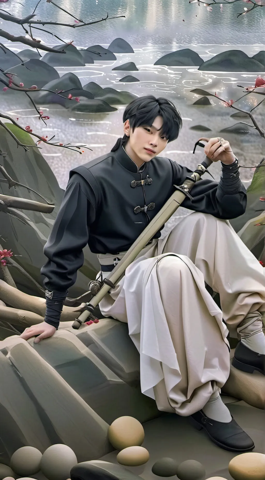 ai character: Ni-ki  background