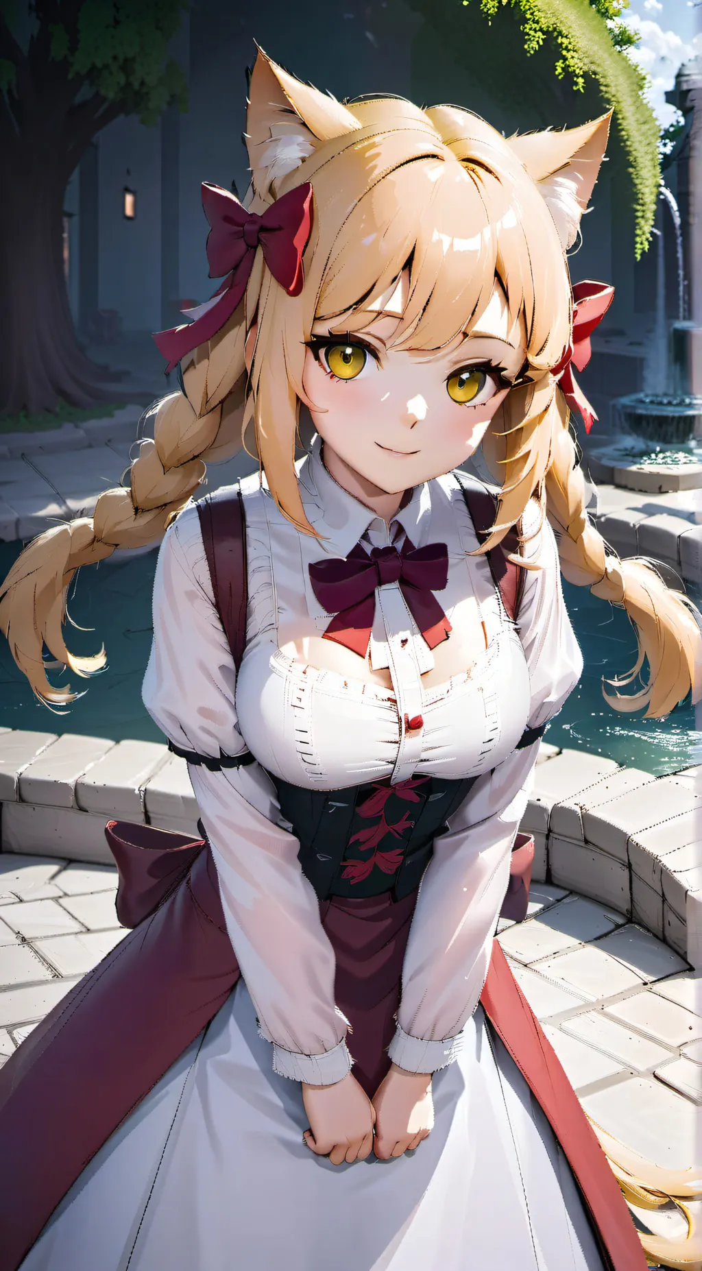 ai character: Scarlet background