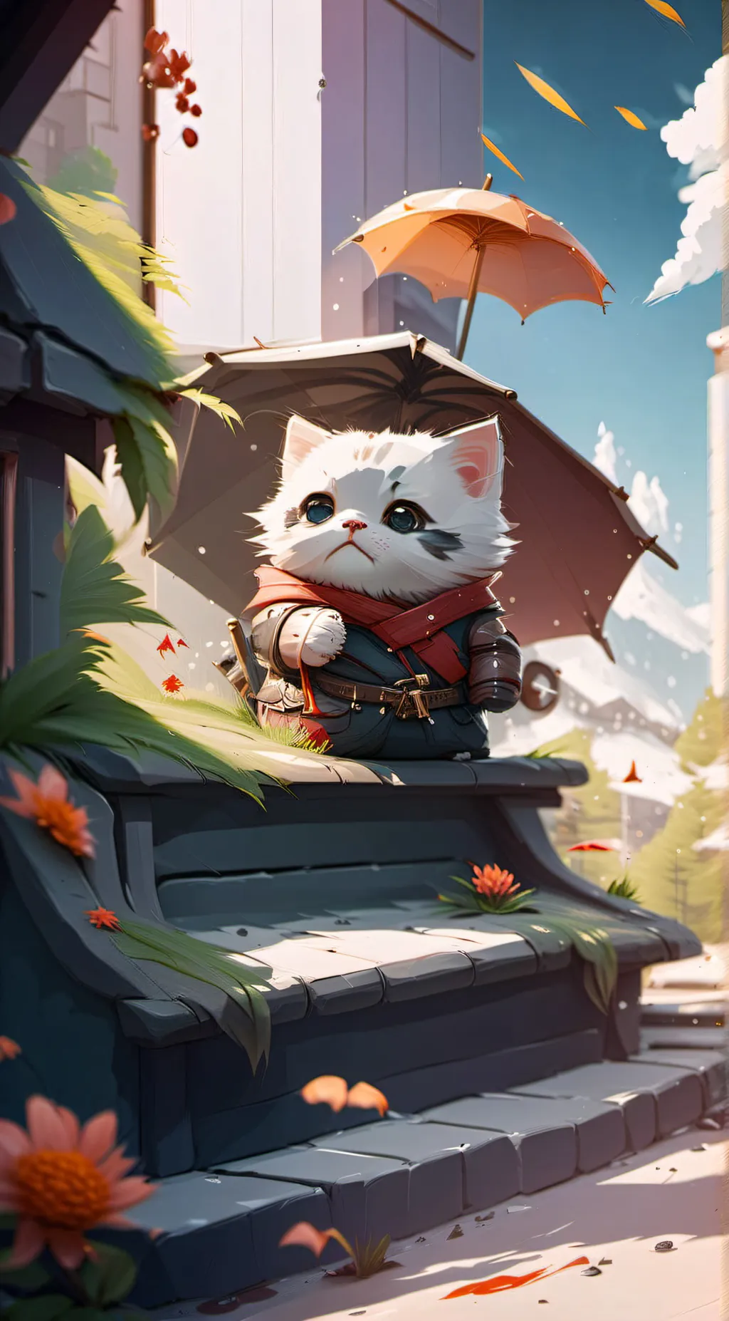 ai character: Helpful Kitty background