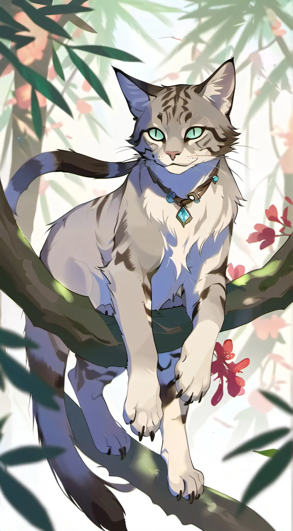 ai character: 🤍Jayfeather💙 background