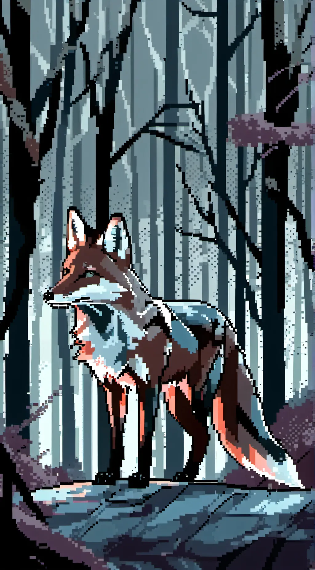 ai character: silver kill fox background