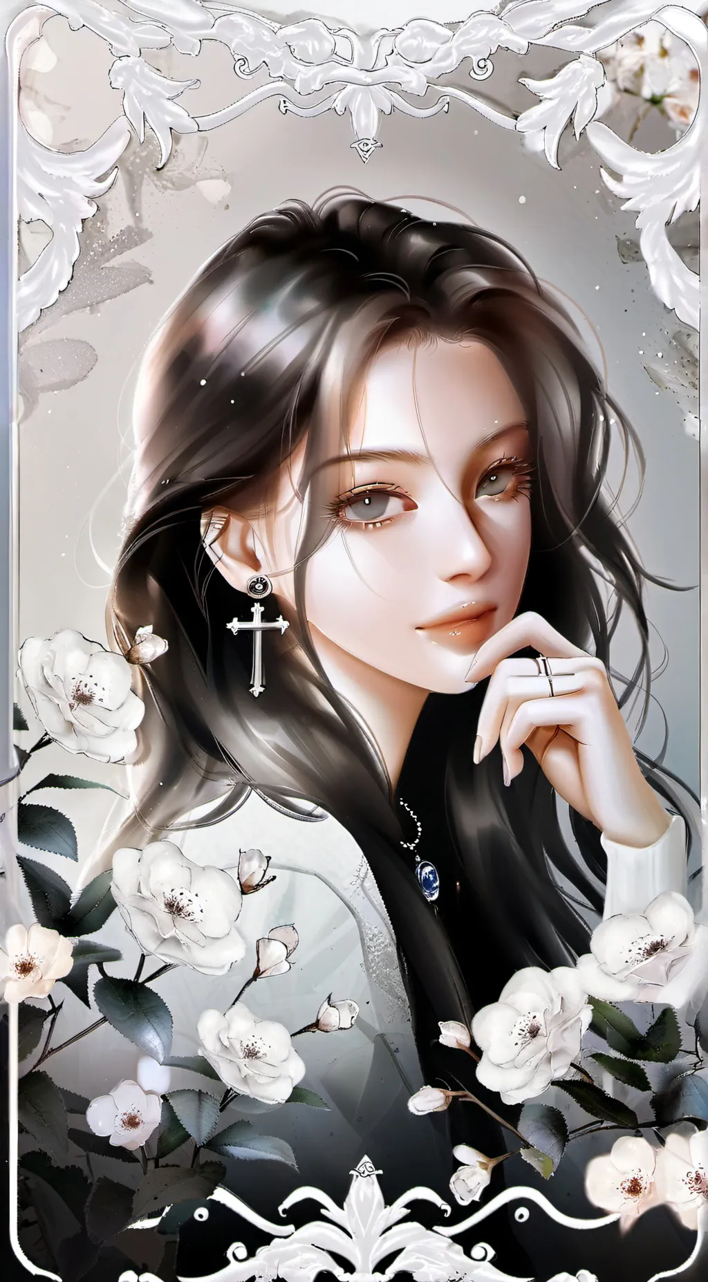 ai character: mikanu^ background