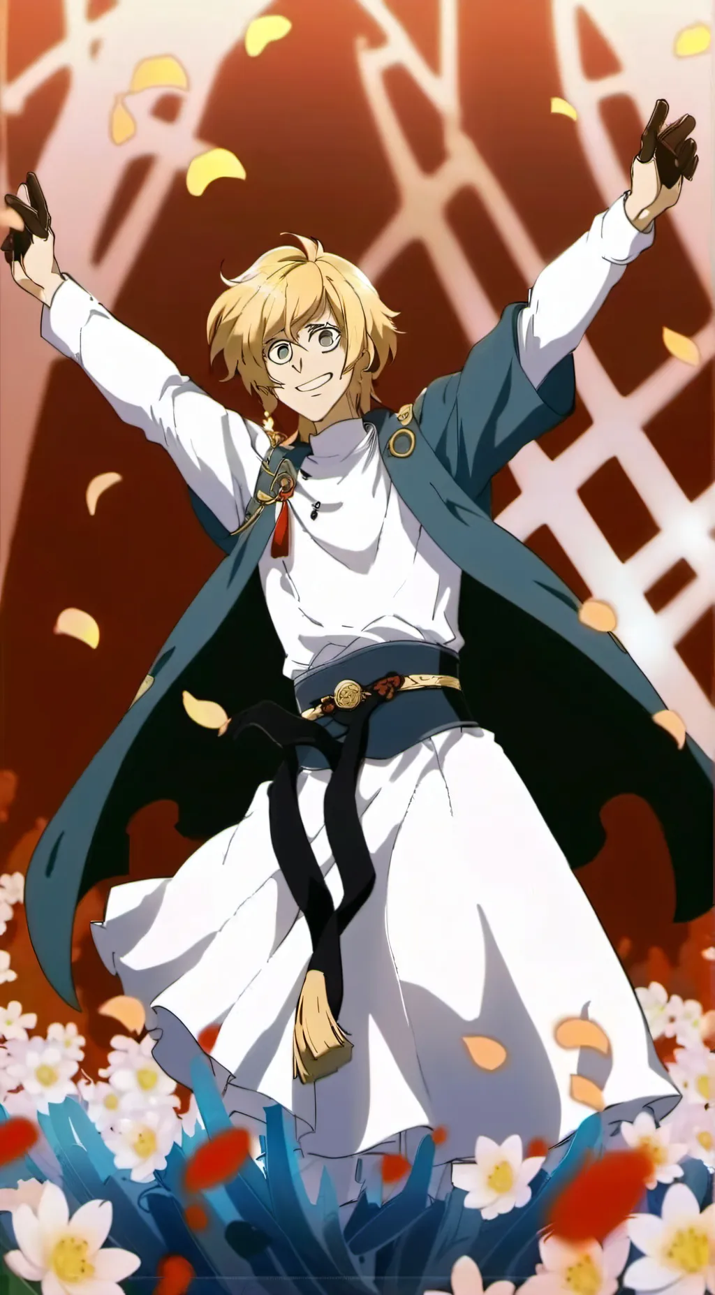 ai character: Glam background