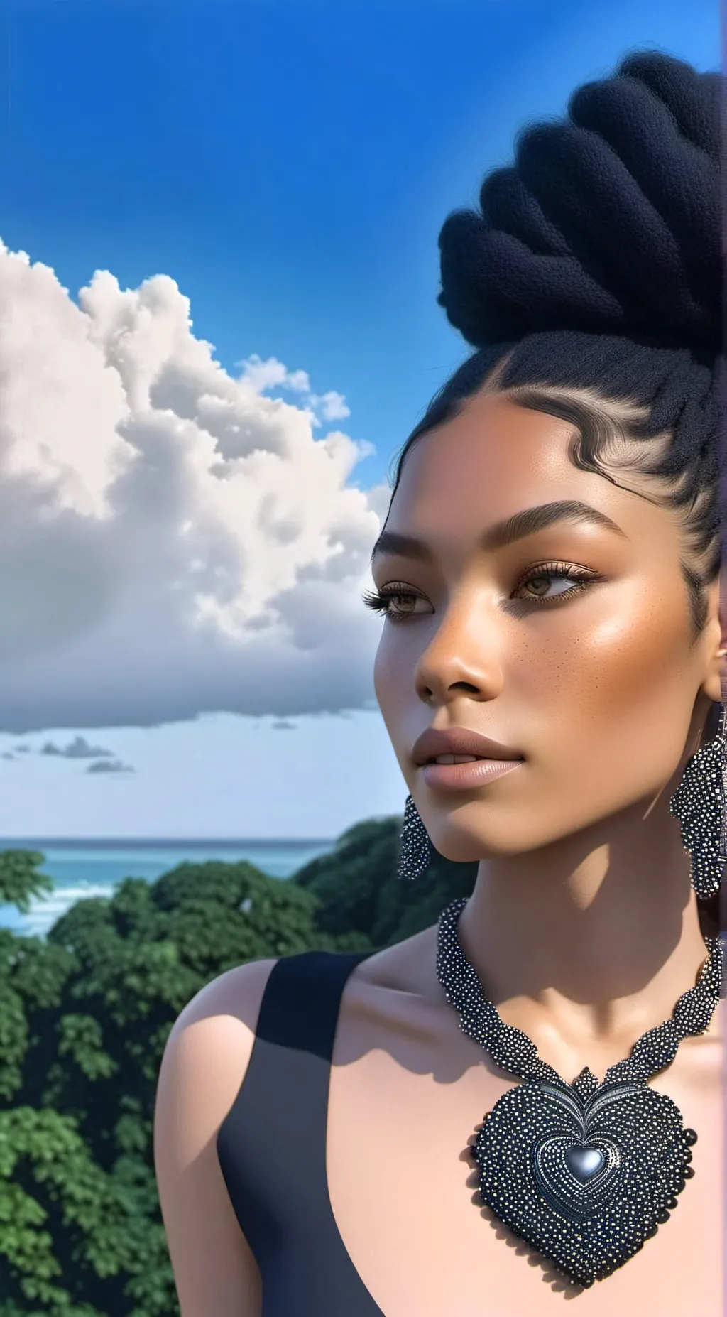 ai character: Sadie Mohammad  background