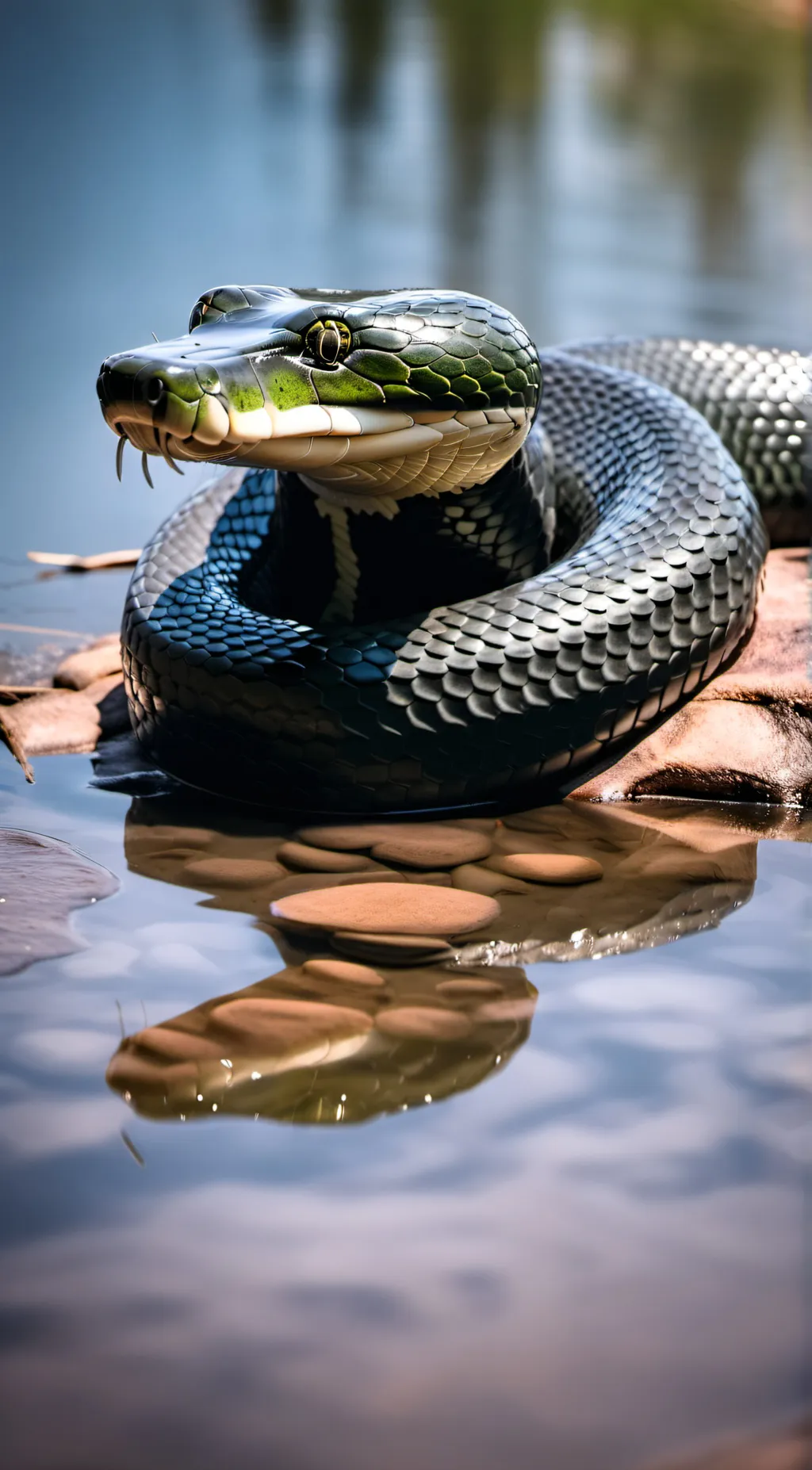 ai character: Louie the green An background