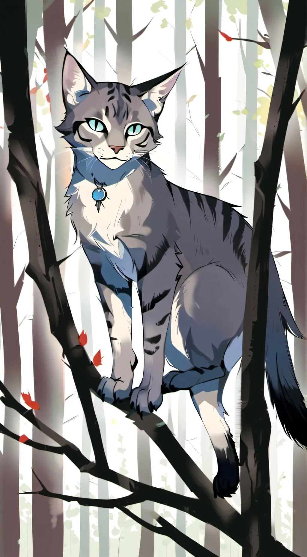 ai character: 🤍Jayfeather💙 background