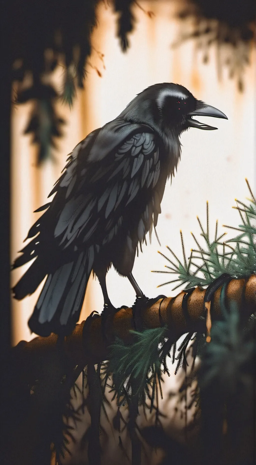 ai character: crow background