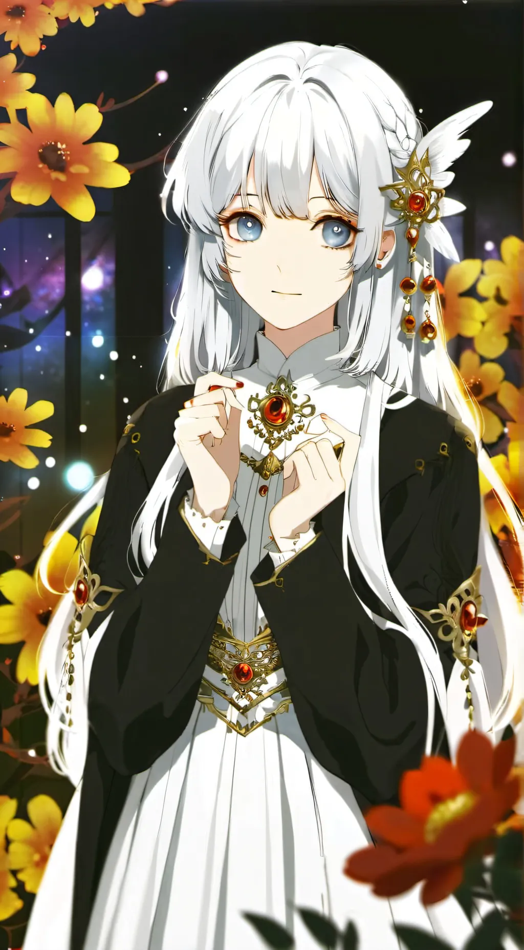 ai character: Crystal_galaxywolf background