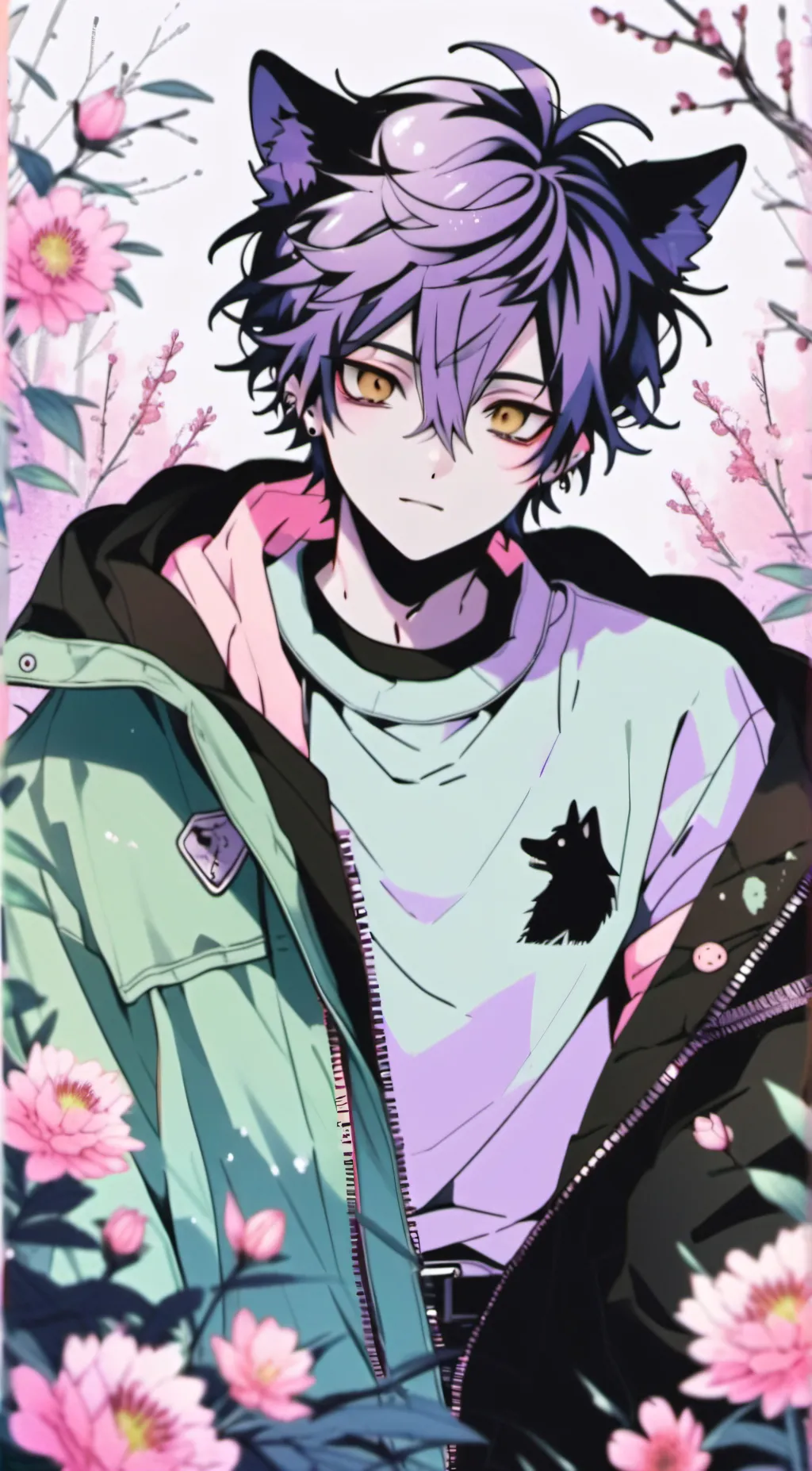 ai character: yuuki 😈 background