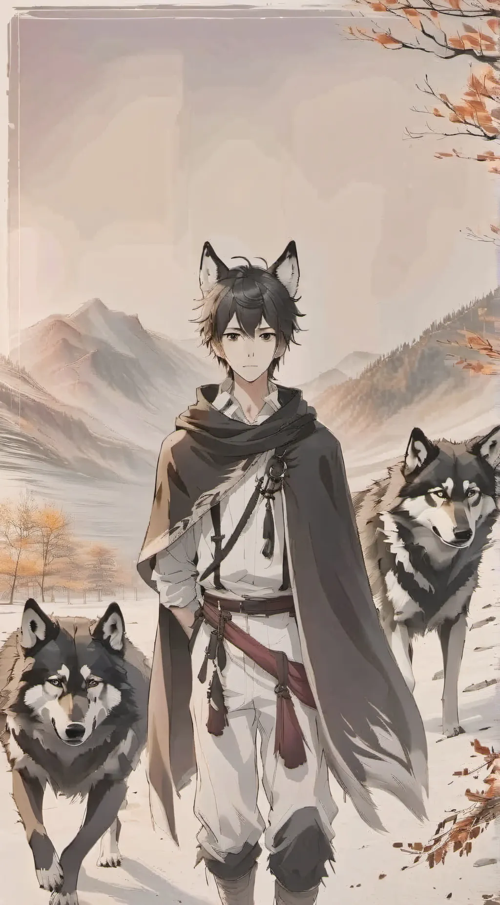 ai character: ein background