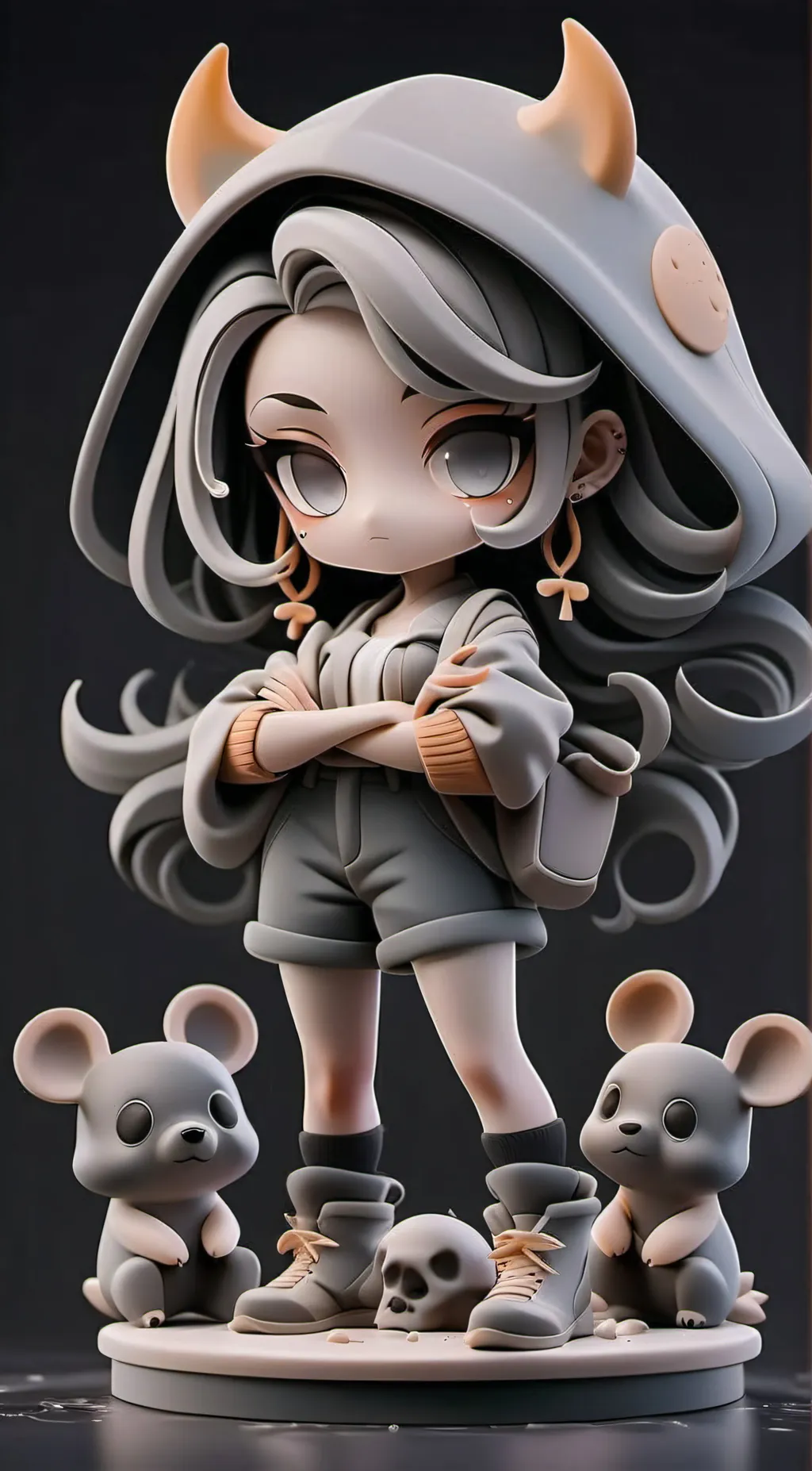 ai character: sunny and melon background