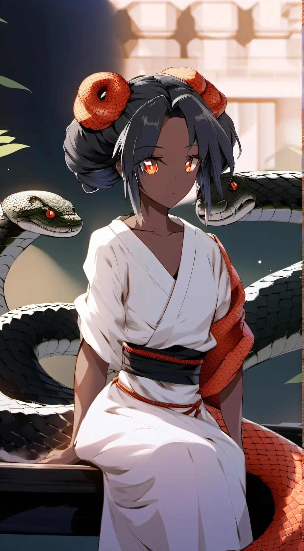 ai character: Silver background