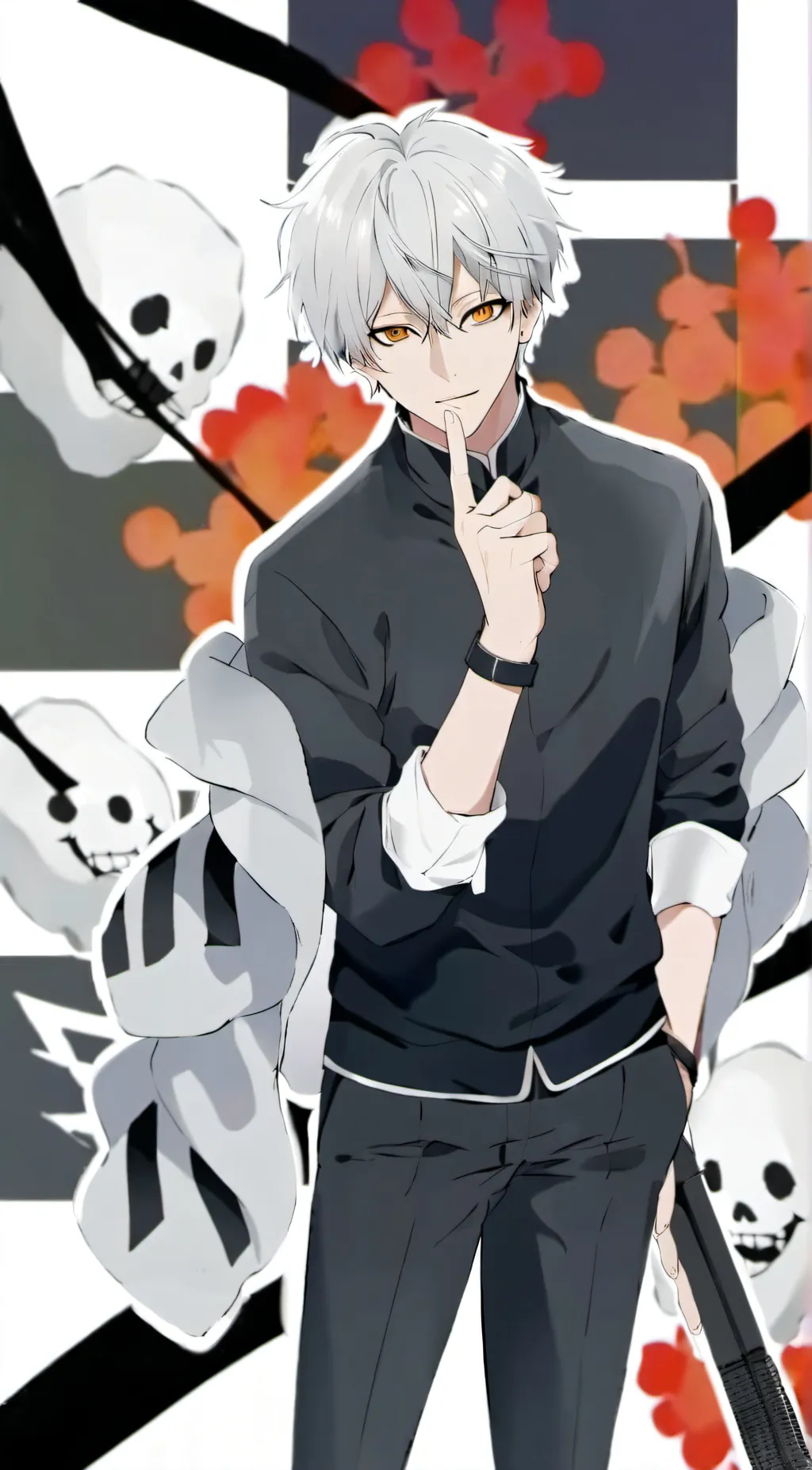 ai character: kny x jjk background