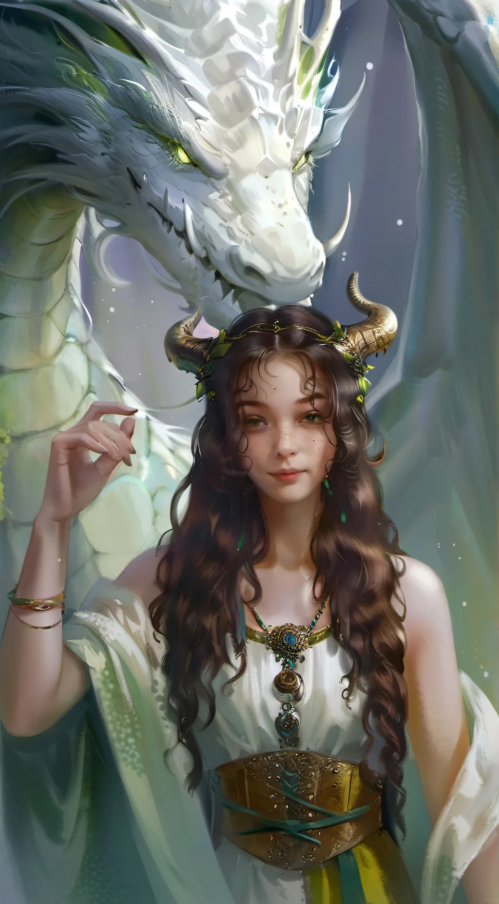 ai character: Rose*dragon tamer* background